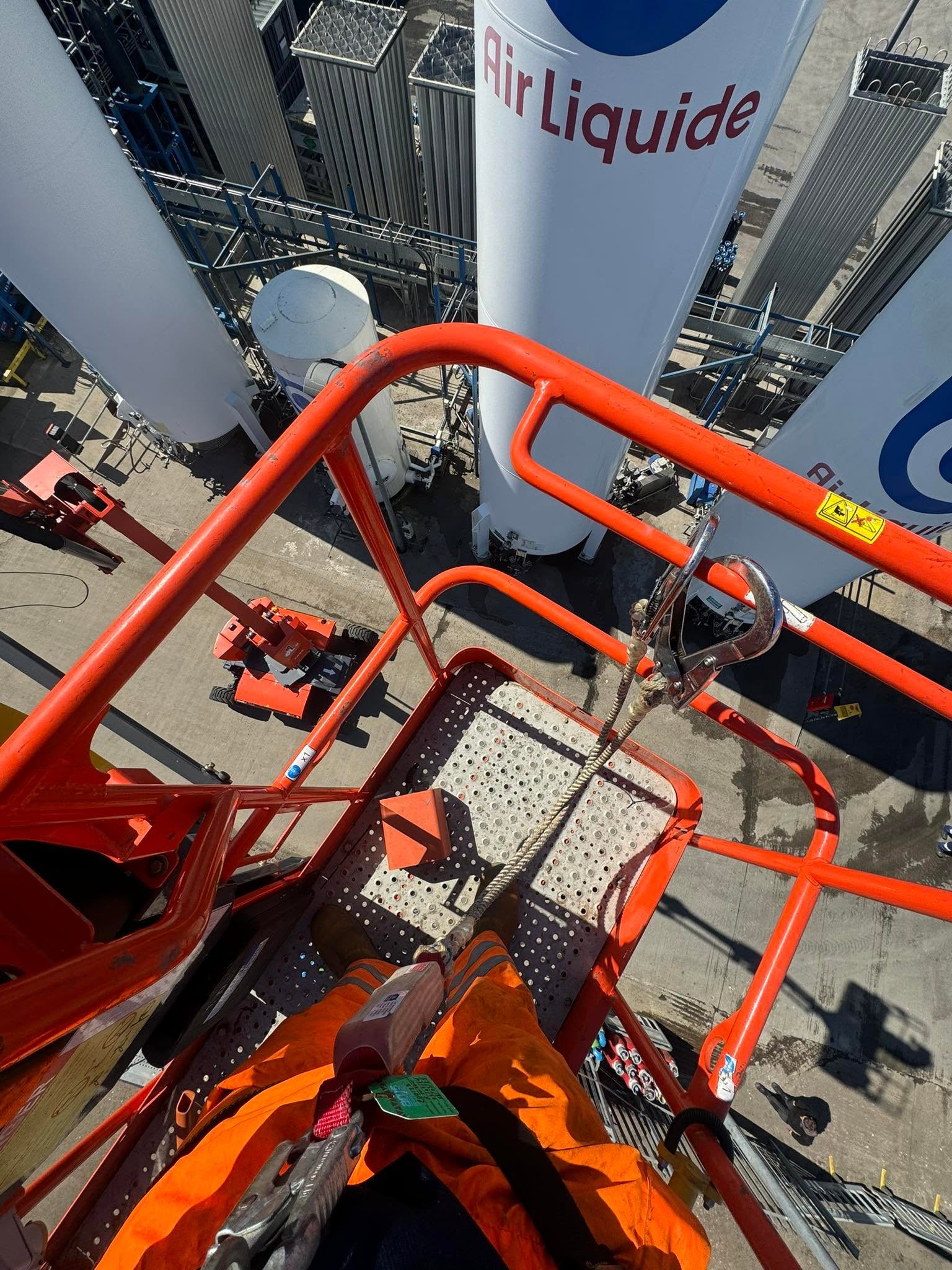 Commercial exterior cleaning at height in Aberdeen